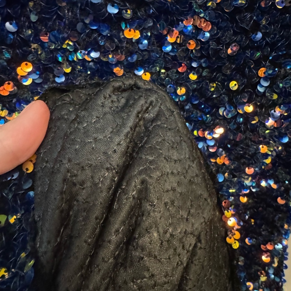 ZARA Sequined Party Bodycon Mini Dress Multicolor Glam Sexy Party Sparkly SZ SM - Picture 12 of 17
